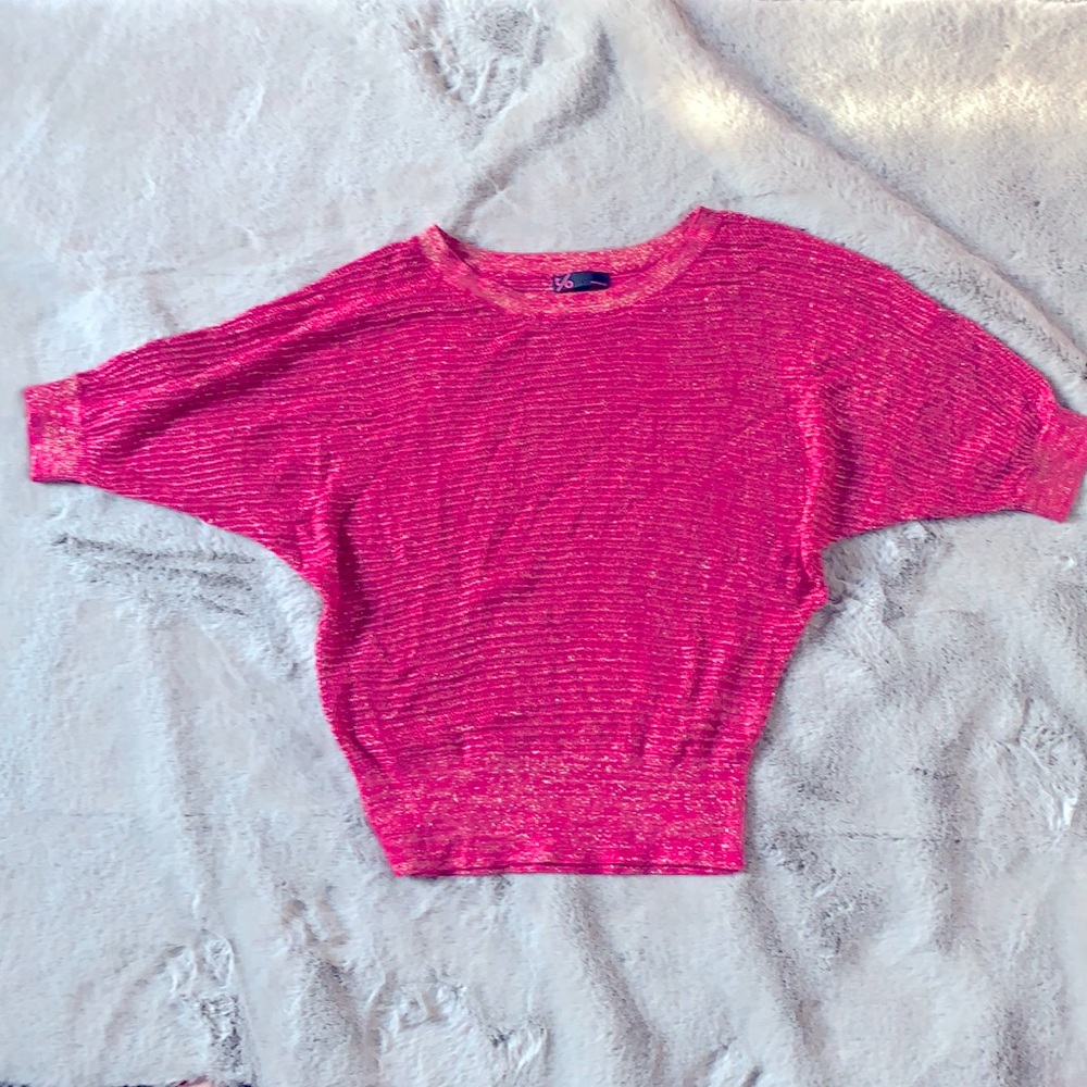 Hot Pink Dolman Sweater